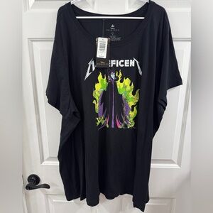 Disney Princess Black Maleficent Tee Torrid sz6